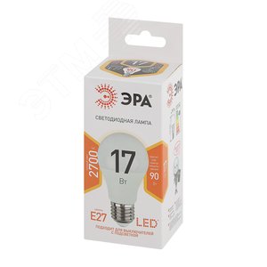 Лампа светодиодная LED 17 Вт 1360Лм 2700К груша теплый E27 170-265В LED A60-17W-827-E27 Standart - фото 2