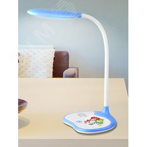 Светильник настольный ФИКСИКИ светодиодный синий NLED-433-6W-BU - фото 2
