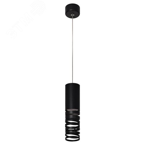 Светильник подвесной (подвес) PL22 BK MR16 GU10 потолочный цилиндр черный - фото 7