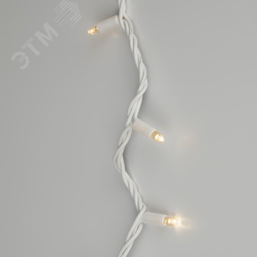 Гирлянда нить светодиодная новогодняя белый каучук 3 м тёплый свет 30 LED, IP65 ERAPS-WK3 - фото 3