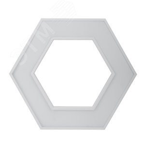 Светильник светодиодный Geometria Hexagon SPO-123-W-40K-045 45Вт 4000К 2500Лм IP40 600*600*80 белый подвесной Б0050554 ЭРА - 3