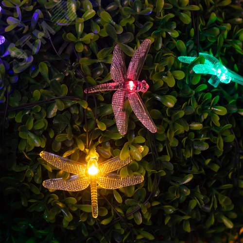 Гирлянда садовая ERASF22-16 Стрекоза на солнечной батарее 5,8 м - фото 8