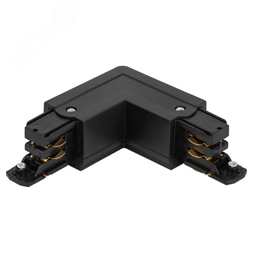 Коннектор для трехфазного шинопровода STR-30-B-CN-LE LE угловой наружный черный - фото 2