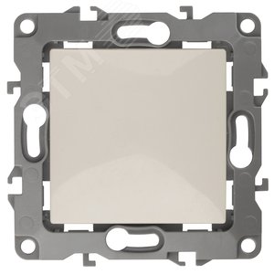 Изображение товара Кнопка, 10АХ-250В, Эра12, слоновая кость (10/100/2500) 12-1111-02 (шт)