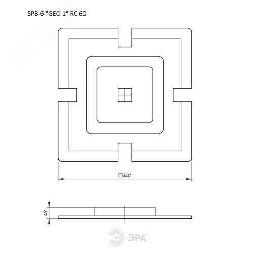 Светильник светодиодный 24Вт 6500K SPB-6-slim 8-24-6K - фото 2