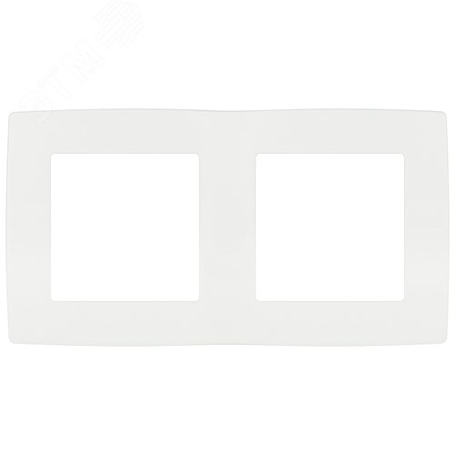 Изображение товара Рамка для розеток и выключателей 2 поста белый матовый пластик ЭРА 12 12-5002-01М (шт)