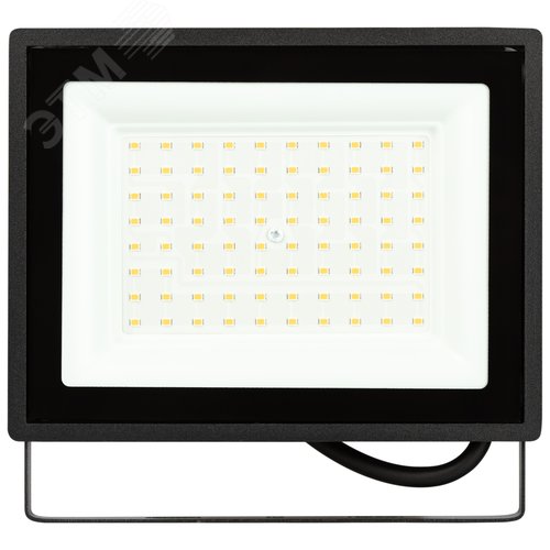 Прожектор светодиодный ДО-70 Вт 4000К 5600 Лм IP65 черный 70w нейтральный 200-240В LPR-023-0-40K-070 - фото 2