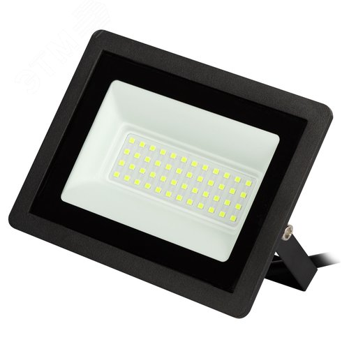 Прожектор светодиодный ДО-50 Вт зеленый цвет свечения 5000 Лм IP65 200-240В черный корпус 50w LPR-025-GREEN-050 - фото 1