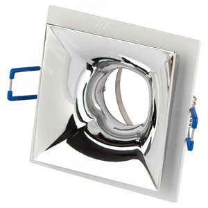 Светильник встраиваемый декоративный KL102 WH/CH MR16 GU5.3 белый хром - фото 1