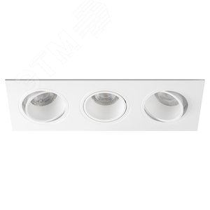 Светильник встраиваемый декоративный KL90-3 WH MR16/GU5.3 белый, пластиковый (MR16/GU5.3 в комплект не входит) - фото 4