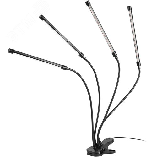 Светильник светодиодный для растений на прищепке красно-синего спектра 40 Вт FITO-40W-АLED-RB - фото 1