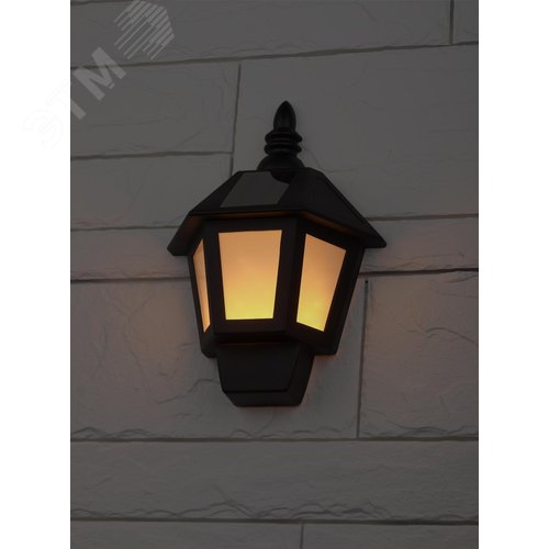 Светильник фасадный Фонарь, 2 режима(огонь, холодный свет), на солнечной батарее, 40LED, 7lm ERAFS08-36 - фото 5