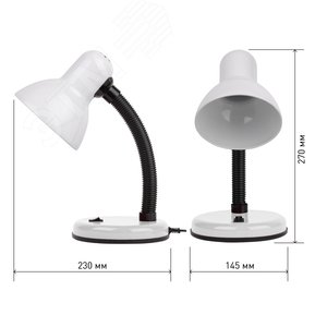 Светильник настольный белый N-211-E27-40W-W - фото 5