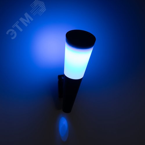 Светильник уличный ERAFS012-09 на солнечной батарее настенный Факел RGB 1 LED - фото 6