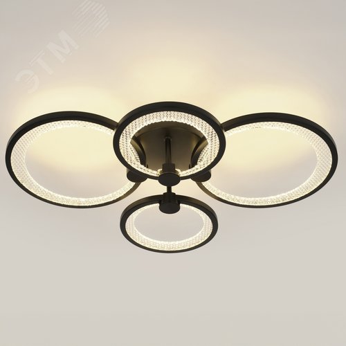 Светильник светодиодный потолочный ДПБ-78Вт 3844Лм Модерн с ДУ Odry CLL-1-78-RC BK - фото 4