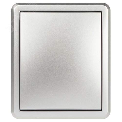 Изображение товара Выключатель одноклавишный наружный (открытой установки) с подсветкой IP 20 алюминий 10А 250В винтовые зажимы ЭРА Эксперт 11-1202-03 (шт)