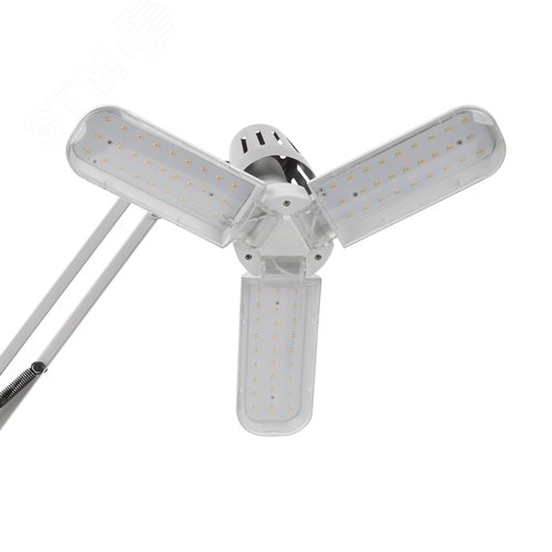 Фитолампа для растений светодиодная FITO-24W-Ra90-E27-FOLD 3-х лепестковая полного спектра 24 Вт Е27 - фото 4