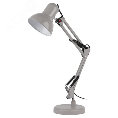 Светильник настольный N-214-E27-40W-GY Е27 с основанием серый - фото 8