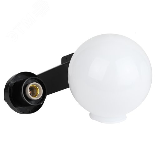 Светильник настенный НБУ 01-60-201 шар опаловый IP44 Е27 max60Вт d200mm с настенным крепежом - фото 5