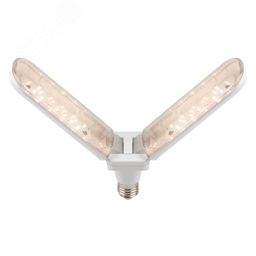 Фитолампа для растений светодиодная GREEN LINE ФИТО-20W-PFR-E27-GR 2-х лепестковая полного спектра 20 Вт Е27 - фото 3