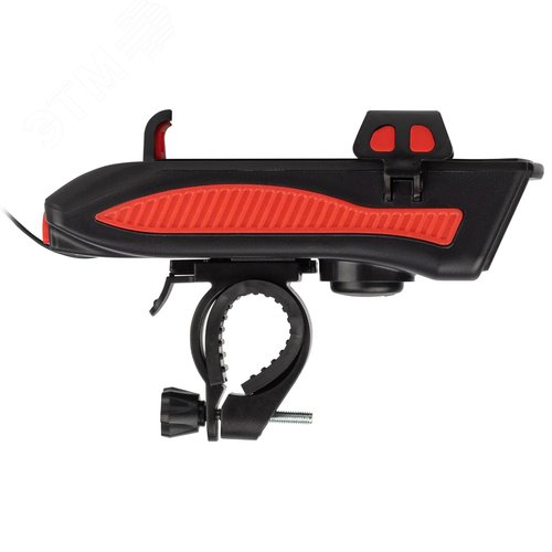 Велосипедный фонарь светодиодный VA-802 аккумуляторный powerbank сигнал держатель для телефона 5W - фото 4