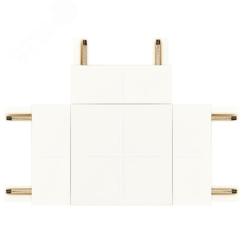 Коннектор Т-образный для тонкого магнитного шинопровода белый TRM-S5-CT WH - фото 1