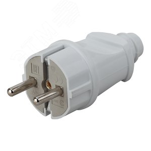 Изображение товара Вилка с/з прямая 16 A белая Vx2-W (шт)