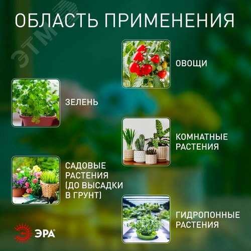 Светильник для растений фитолампа светодиодная линейная FITO-10W-Т5-PFR-Slim-GR полного спектра 10 Вт GREEN LINE - фото 16