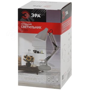 Светильник настольный N-123-Е27-40W-GY серый ( - фото 2