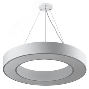 Светильник LED Geometria Ring SPO-134-W-40K-056 56Вт 4000К 4200Лм IP40 800х80 белый подвесной драйвер внутри - фото 1