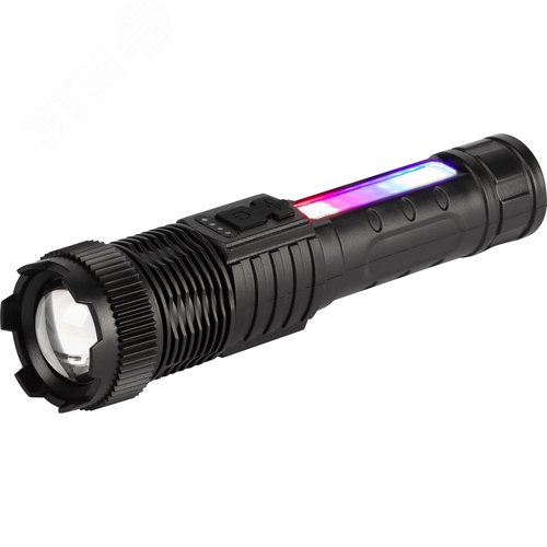 Фонарь светодиодный UA-402 универсальный аккумуляторный 5 Вт LED + 5 Вт COB Zoom 6 режимов маячок клипса USB type C - фото 5