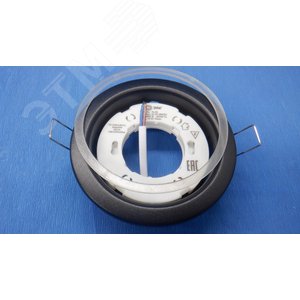 Светильник встраиваемый под лампу GX53 KL35 SBK (к) черный матовый - фото 1