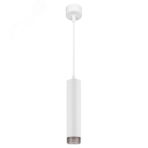 Светильник подвесной (подвес) PL18 WH/GR MR16 GU10 потолочный цилиндр белый, серый - фото 3