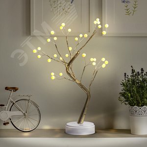 Декоративный светильник Жемчужное дерево h 45 см, теплый свет, 36 LED, 3*АА, IP20 ЕGNID - 36W