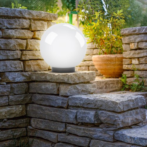 Светильник садово-парковый НТУ шар опаловый на опору/кронштейн IP44 Е27 max150Вт d400mm НТУ 01-150-401 - фото 7