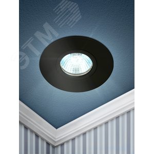 Светильник встраиваемый алюминиевый KL83 BK MR16/GU5.3 черный - фото 4