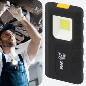 Фонарь светодиодный Рабочие Практик RB-707 на батарейках, магнит, клипса - держатель - фото 7