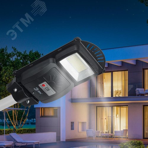 Светильник консольный на солнечной батарее, SMD, 20W, с датчиком движения, ПДУ, 400 lm, 5000К, IP65 - фото 10