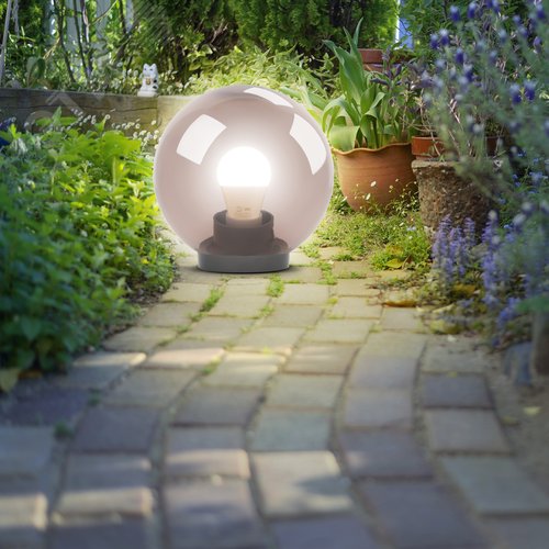 Светильник на опору/кронштейн НТУ 01-100-305 шар дымчатый IP44 Е27 max100Вт d300mm - фото 6