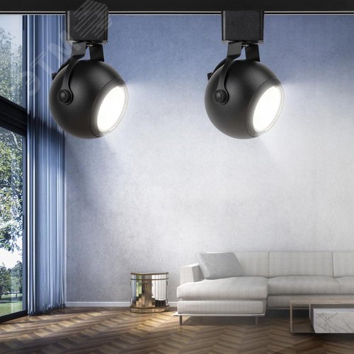 Светильник трековый однофазный TR35-GU10 BK MR16 черный под лампу - фото 8