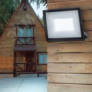 Прожектор светодиодный ДО-200 Вт 6500К 20000 Лм IP65 черный 200w холодный 200-240В LPR-023-0-65K-200 - фото 7