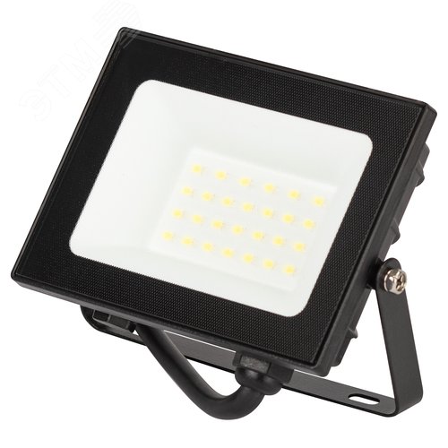Прожектор светодиодный ДО-20 Вт 6500К 2000 Лм IP65 черный 20w холодный 190-265В LPR-062-0-65K-020 - фото 1