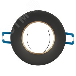 Светильник встраиваемый алюминиевый KL107 BK/GD MR16 GU5.3 черный золото - фото 4