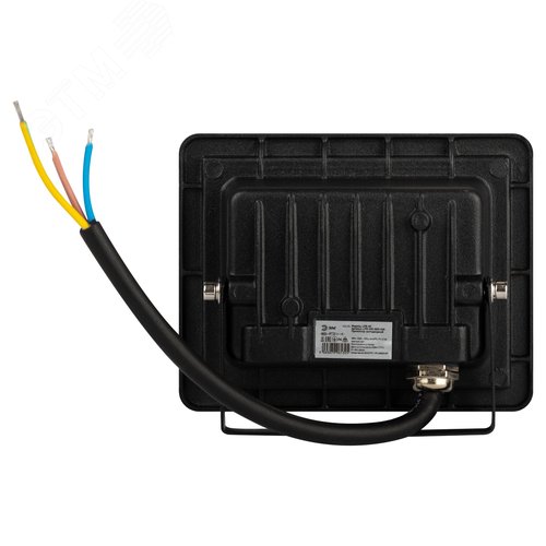 Прожектор светодиодный ДО-30 Вт красный цвет свечения 600 Лм IP65 200-240В черный корпус 30w LPR-025-RED-030 - фото 4