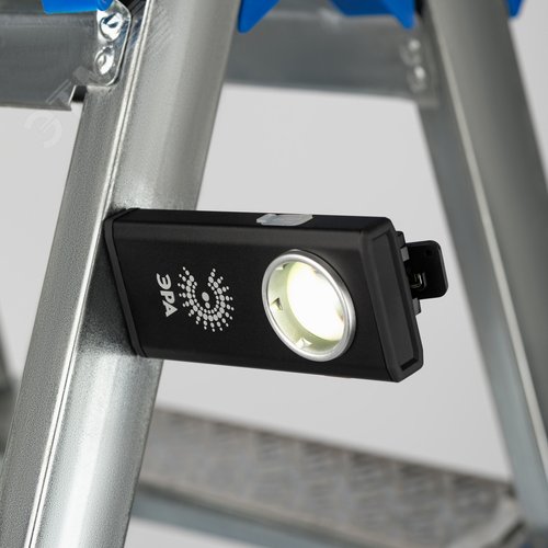 Фонарь светодиодный RA-802 универсальный АР Офицерский ручной аккумуляторный алюминиевый с магнитом и крючком - фото 10