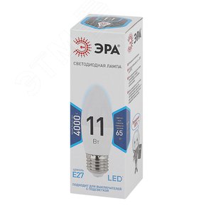 Лампа светодиодная LED 11 Вт 880Лм 4000К свеча нейтральный E27 170-265В LED B35-11W-840-E27 Standart - фото 2