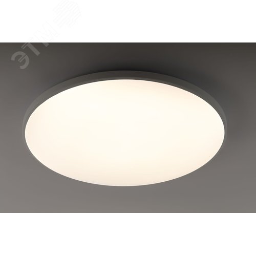 Светильник светодиодный потолочный ДПБ-80Вт 3000К/6500К Классик с ДУ SPB-6 WH 80W R Slim Base - фото 9