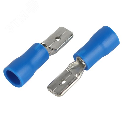 Изображение товара Разъем плоский NO-225-130 РпИп 2-5-0.8 изолированный «вилка» (упаковка 50 штук) (уп)