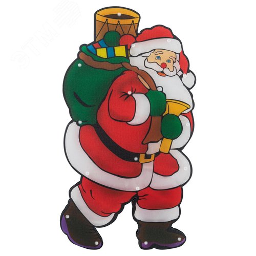 Фигура светодиодная новогодняя Дед Мороз 2, 24x45 см, 20 LED, 3*AAA, IP20 ENGDS-16 - фото 3