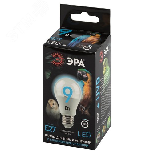 Лампа для птиц и рептилий Chicken с UVB спектром FITO-Dim 9W E27 - фото 5